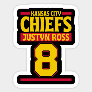 Kansas City Chiefs Justyn Ross 8 American Football Team Sticker